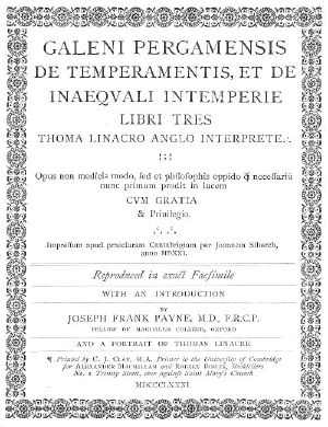 [Gutenberg 58978] • Galeni pergamensis de temperamentis, et de inaequali intemperie